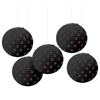 Image de BLACK MINI LANTERNS - HOT STAMPED