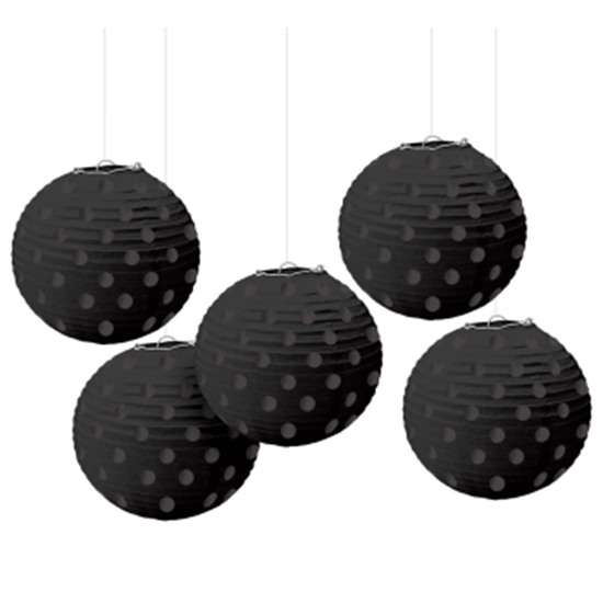 Image sur BLACK MINI LANTERNS - HOT STAMPED