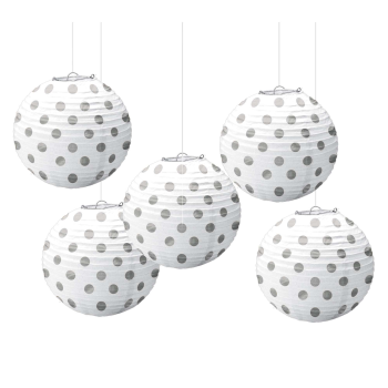 Image de WHITE MINI LANTERNS - HOT STAMPED