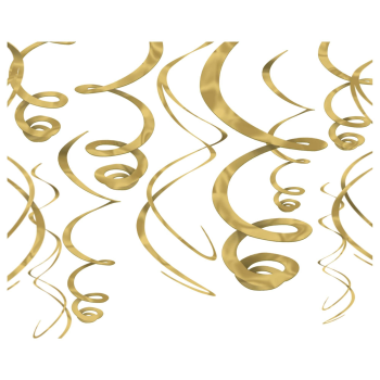 Image de GOLD PLASTIC SWIRLS