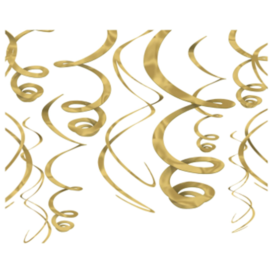 Image sur GOLD PLASTIC SWIRLS