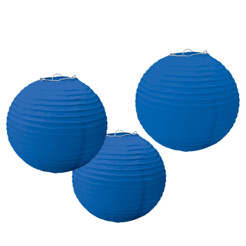 Image de BLUE PAPER LANTERNS - 9 1/2"