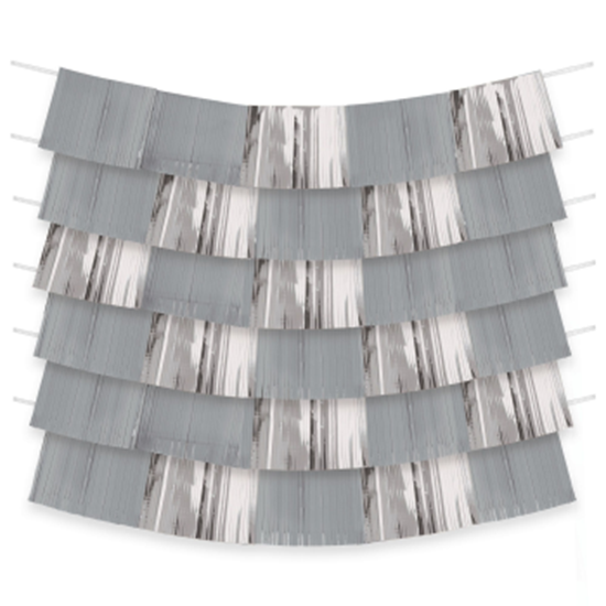 Picture of SILVER FOIL FRINGE BACKDROP