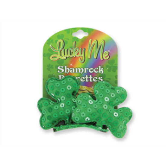 Picture of WEARABLES - SHAMROCK HAIR CLIPS 