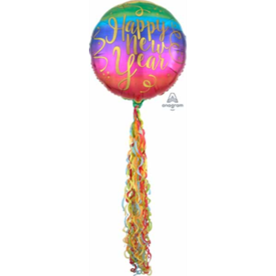 Image sur 31" COLORFUL NEW YEAR TINSEL TAIL 