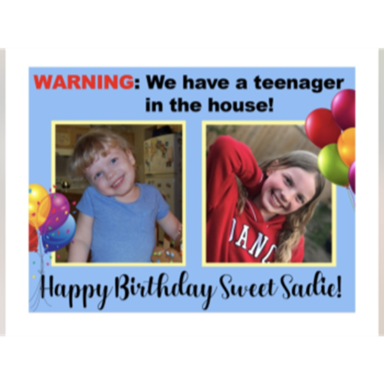 Image sur LAWN YARD SIGN - ANY BIRTHDAY PERSONALIZED