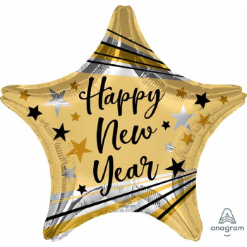 Image de 18" FOIL - HAPPY NEW YEAR STAR BURST