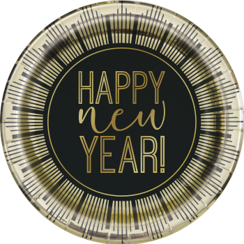 Picture of TABLEWARE - ROARING NEW YEAR'S - 7" FOIL PLATES