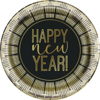 Image de TABLEWARE - ROARING NEW YEAR'S - 7" FOIL PLATES