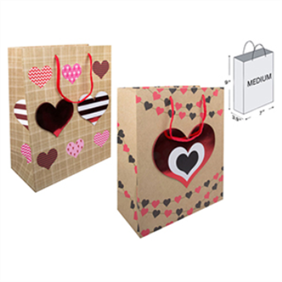 Picture of DECOR - VALENTINE'S MATTE GIFT BAG