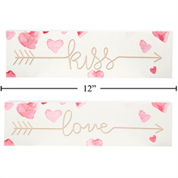 Picture of DECOR - VALENTINE'S WALL DECORATION - LOVE AND KISS
