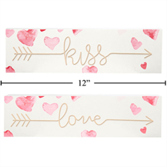 Picture of DECOR - VALENTINE'S WALL DECORATION - LOVE AND KISS