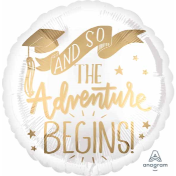 Image de 18'' FOIL - ADVENTURE BEGINS GRAD 