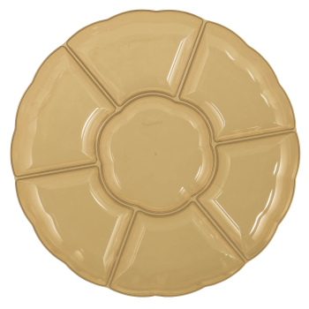 Image de SERVING WARE - TRAY 16" CHIP AND DIP  - GOLD