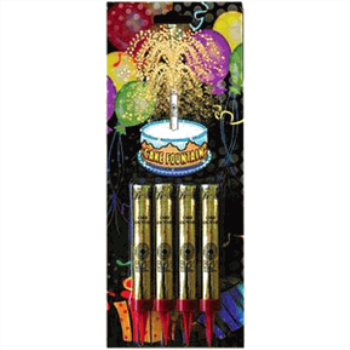 Image de SPARKLERS CAKE FOUNTAIN - 4 per pack