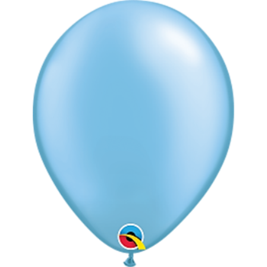 Image sur HELIUM FILLED SINGLE 11" BALLOON - PEARL AZURE LT BLUE