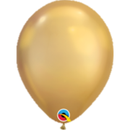 Image sur HELIUM FILLED SINGLE 11" BALLOON - CHROME GOLD