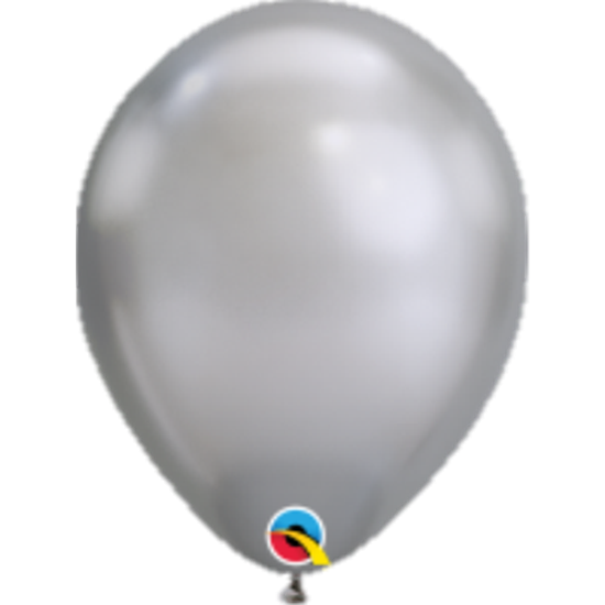 Picture of HELIUM FILLED SINGLE 11" BALLOON - CHROME SILVER