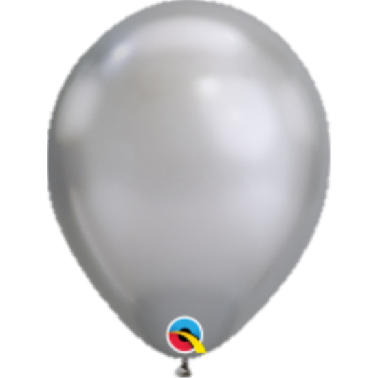 Image sur HELIUM FILLED SINGLE 11" BALLOON - CHROME SILVER