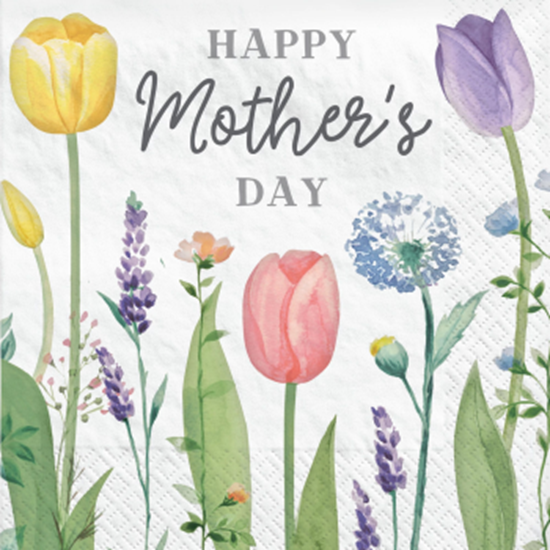 Image sur MOTHER'S DAY TULIP LUNCHEON NAPKINS