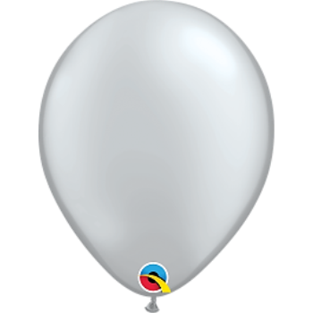 Image de HELIUM FILLED SINGLE 11" BALLOON - PEARL SILVER