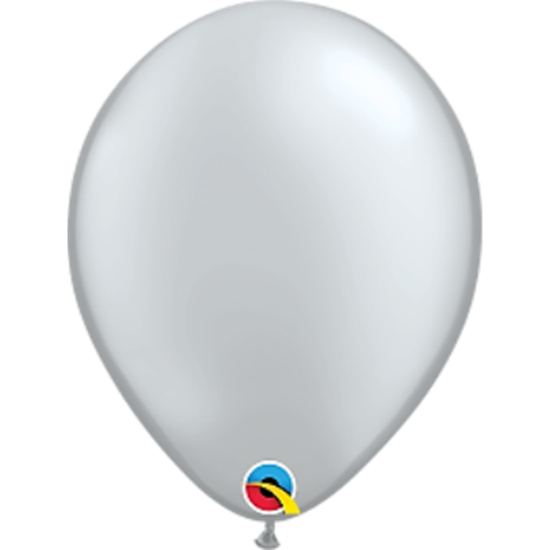 Picture of HELIUM FILLED SINGLE 11" BALLOON - PEARL SILVER