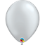 Picture of HELIUM FILLED SINGLE 11" BALLOON - PEARL SILVER