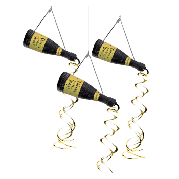 Picture of DECOR - NEW YEAR'S BOTTLE HANGING DECORATIONS