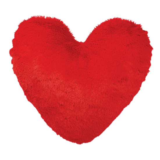 Picture of DECOR - VALENTINE'S DAY HEART SHAPED SHAGGY PILLOW