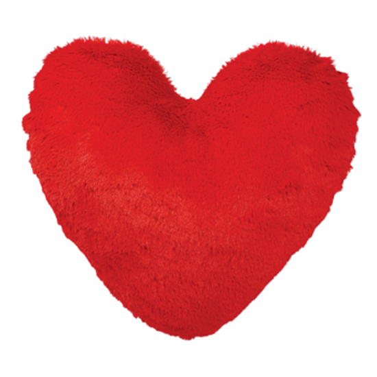 Image sur DECOR - VALENTINE'S DAY HEART SHAPED SHAGGY PILLOW