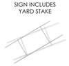 Image sur LAWN YARD SIGN - GRAD ANY IMAGE - FRENCH