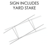 Picture of LAWN YARD SIGN - GRAD ANY IMAGE - FRENCH