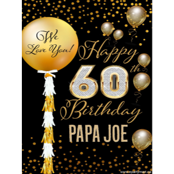 Image de 60th - LAWN YARD SIGN - 60TH SPARKLING PERSONALIZED