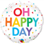 Picture of 18'' FOIL -  OH HAPPY DAY RAINBOW CONFETTI