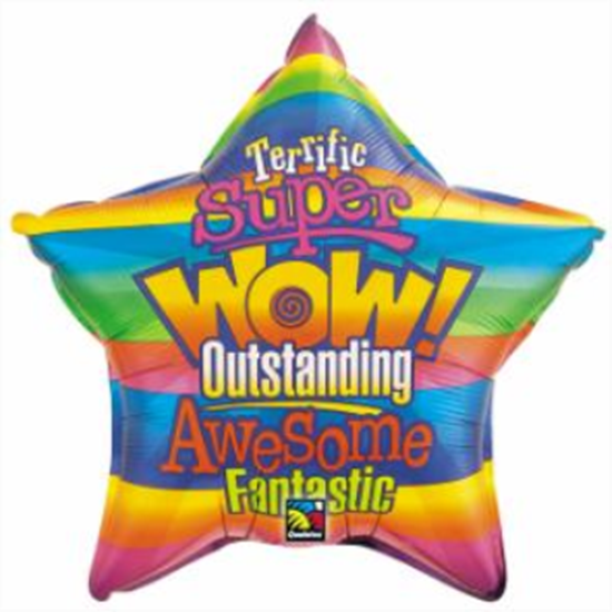 Picture of 20'' FOIL -  WOW STRIPES STAR
