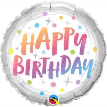 Image de 18" FOIL - BIRTHDAY RAINBOW DOTS 