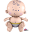 Image de 24" TABLETOP - SITTING BABY FOIL BALLOON - AIR FILLED