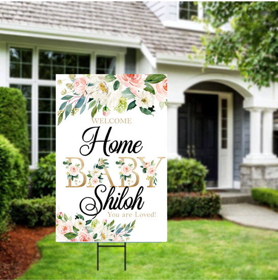 Image sur LAWN YARD SIGN - BABY - PERSONALIZED