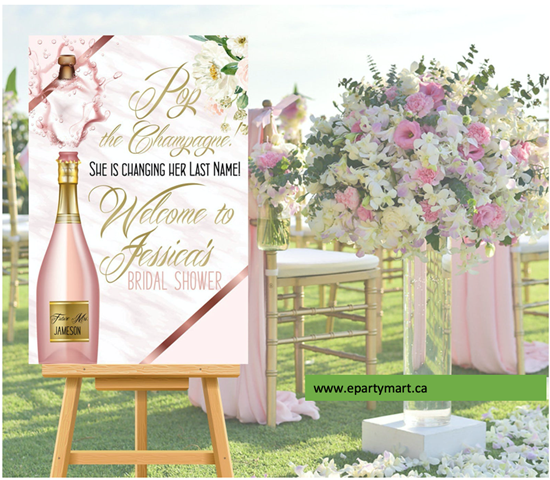 Image sur LAWN YARD SIGN - WEDDING BRIDAL SHOWER - PERSONALIZE