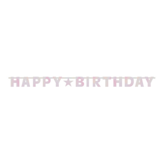 Picture of DECOR - BIRTHDAY PINKS FOIL LETTER BANNER