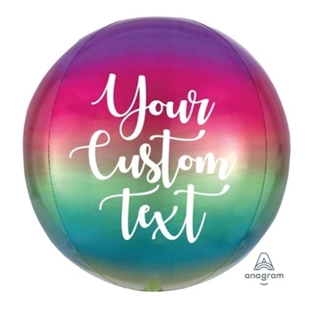 Picture of 1 - 3 LINES OF PERSONALIZED PRINT - ON FOIL ORB