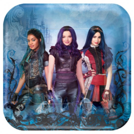 Picture of DISNEY DESCENDANTS 3 - 9" SQUARE PLATE