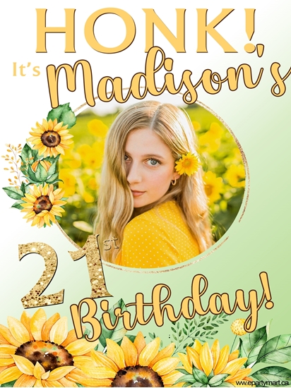 Picture of LAWN YARD SIGN - ANY BIRTHDAY PERSONALIZED