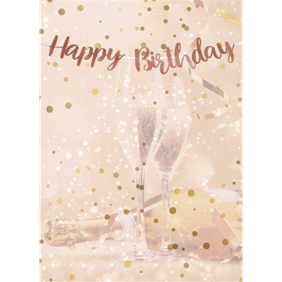 Picture of DECOR - HAPPY BIRTHDAY ROSE GOLD LETTER BANNER