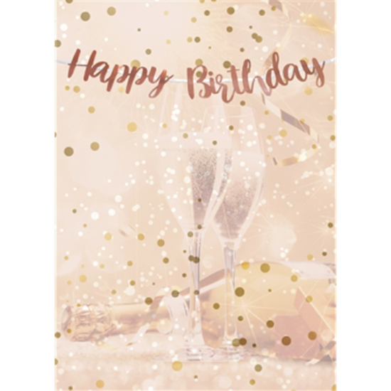 Image sur DECOR - HAPPY BIRTHDAY ROSE GOLD LETTER BANNER