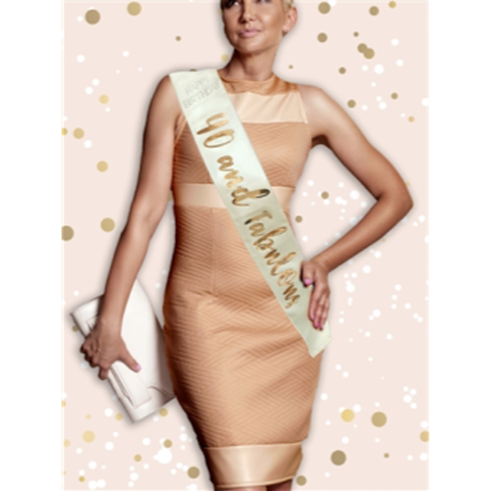 Image sur 40th BIRTHDAY SASH