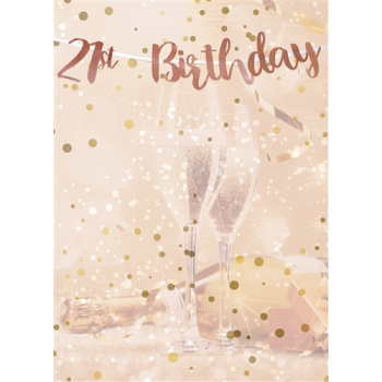 Image de 21st BIRTHDAY ROSE GOLD LETTER BANNER