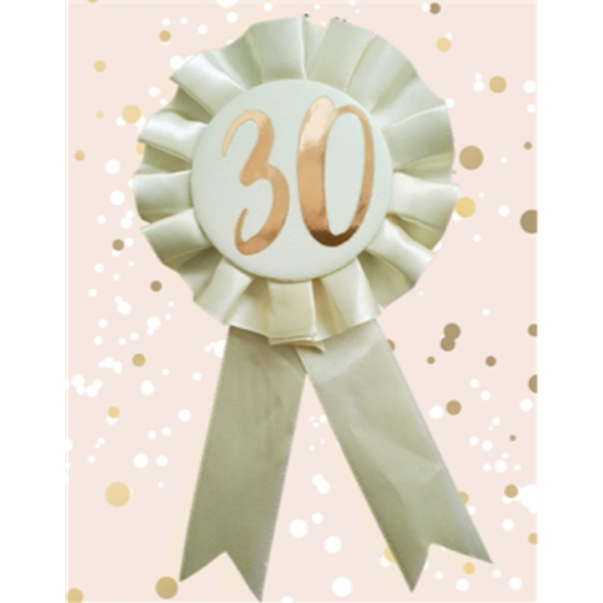 Image sur 30th ROSETTE BADGE