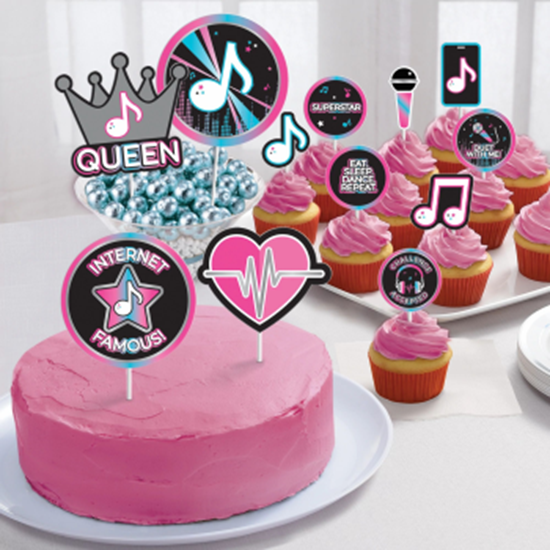 Picture of INTERNET FAMOUS ''INSPIRED BY TIK TOK'' - CAKE TOPPER KIT