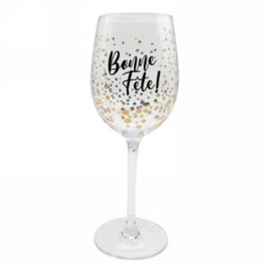 Picture of BONNE FÊTE GOLD WINE GLASS